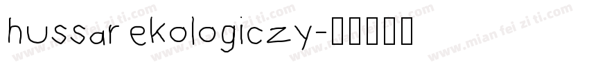 hussar ekologiczy字体转换